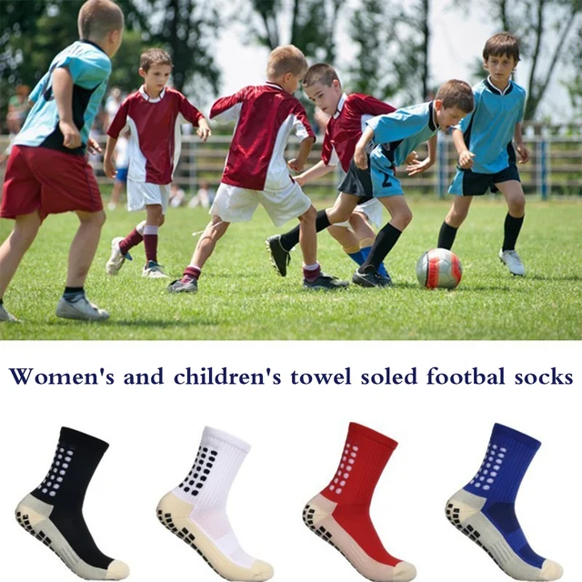 Pairs Of Women's And Children Football Socks With Non-Slip Grip