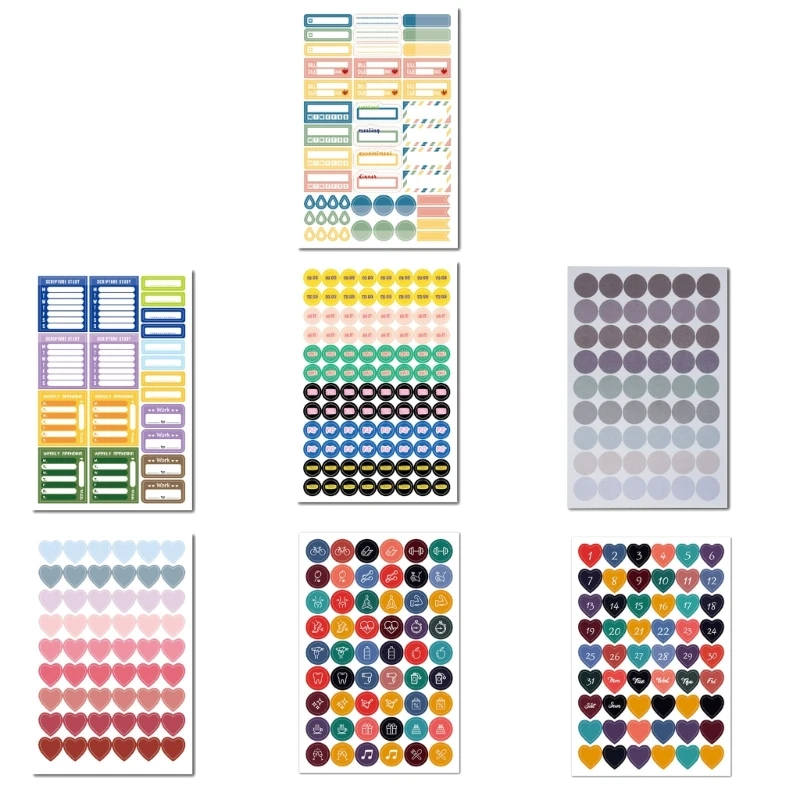

Daily Planner Stickers Decorative Decals Mini Icons for Adults Students Calendar Work Daily To Do Holidays Journaling