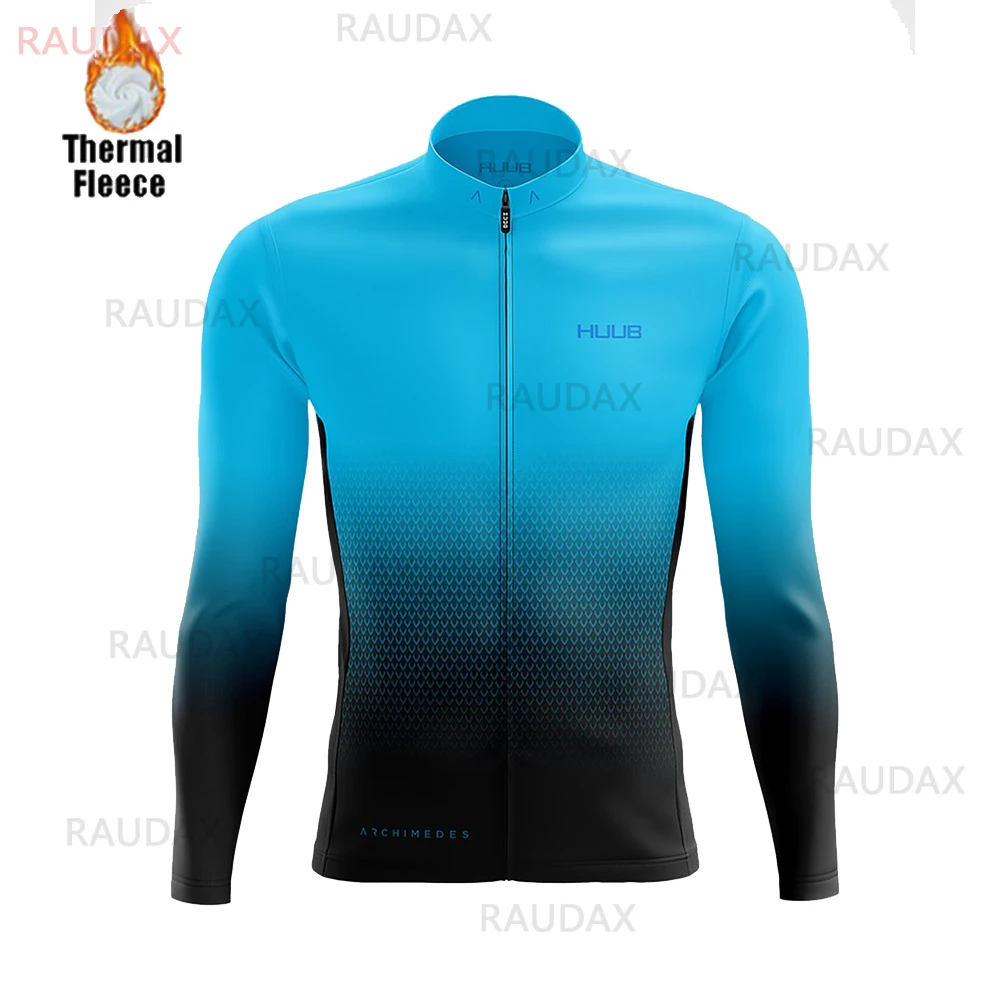 Cycling Jersey Cycling Clothing Men's Winter Long Sleeves Thermal Fleece Bicycle