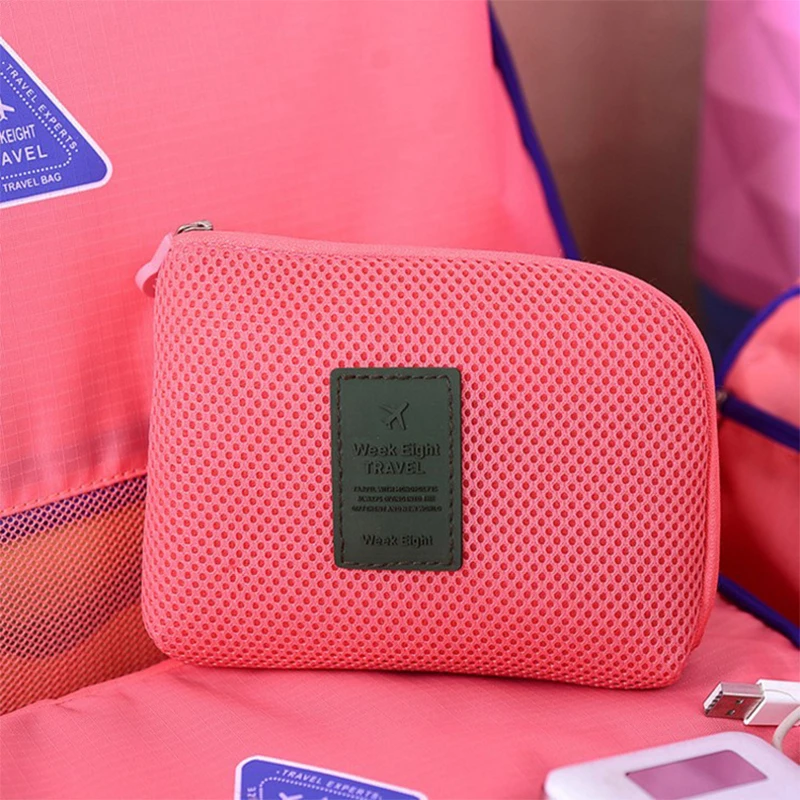 

Travel Portable Shockproof Mesh Data Cable Storage Bag Earphone Wire Case for Headphone Line Headset Organizer Storage Box