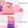 1PC Yoga Building Blocks Cubes Reinforcement Mats Sports Pilates Bricks Exercise Home Exercise Equipment Fitness Eva YJZ01 3