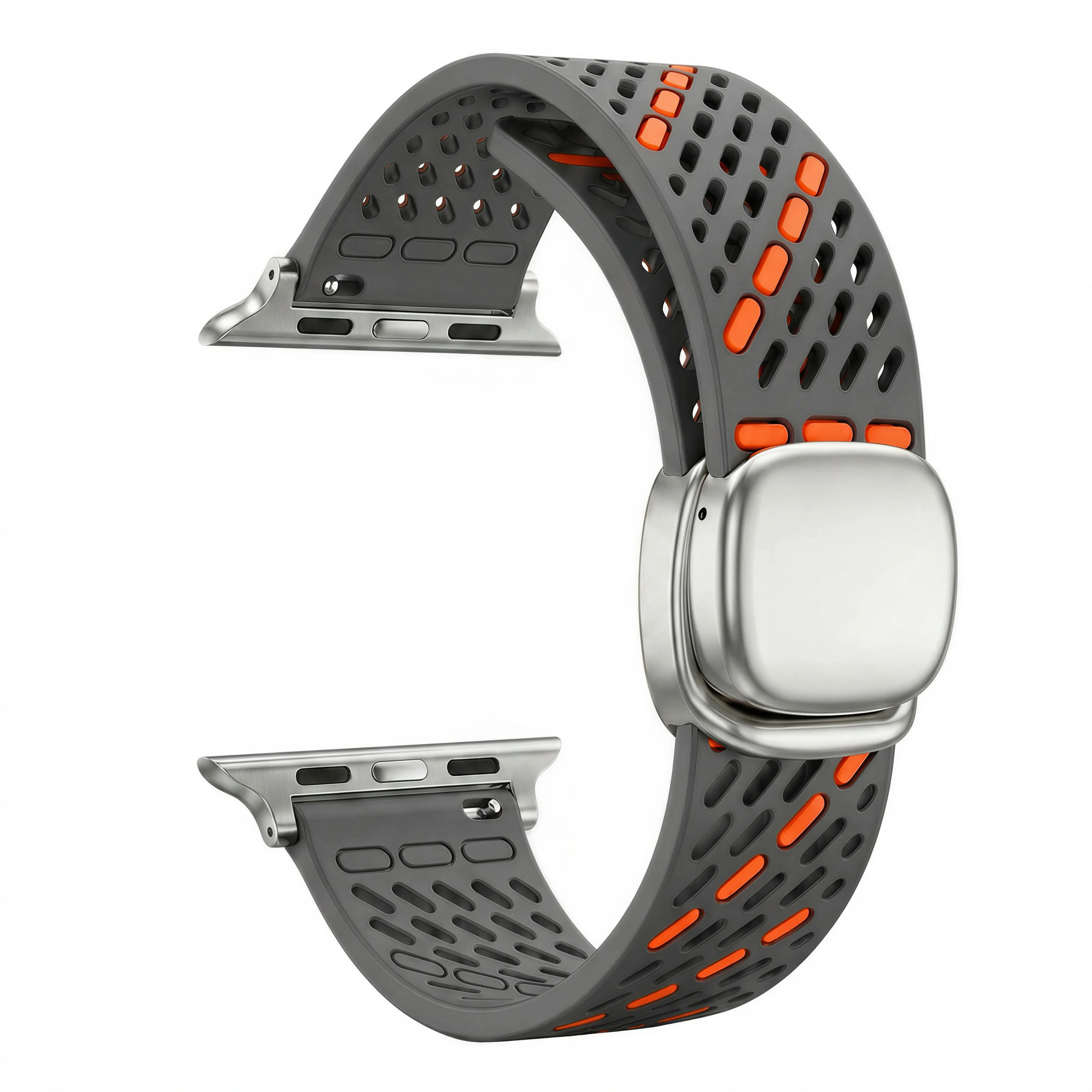 Magnetic Buckle Silicone Strap Bracelet