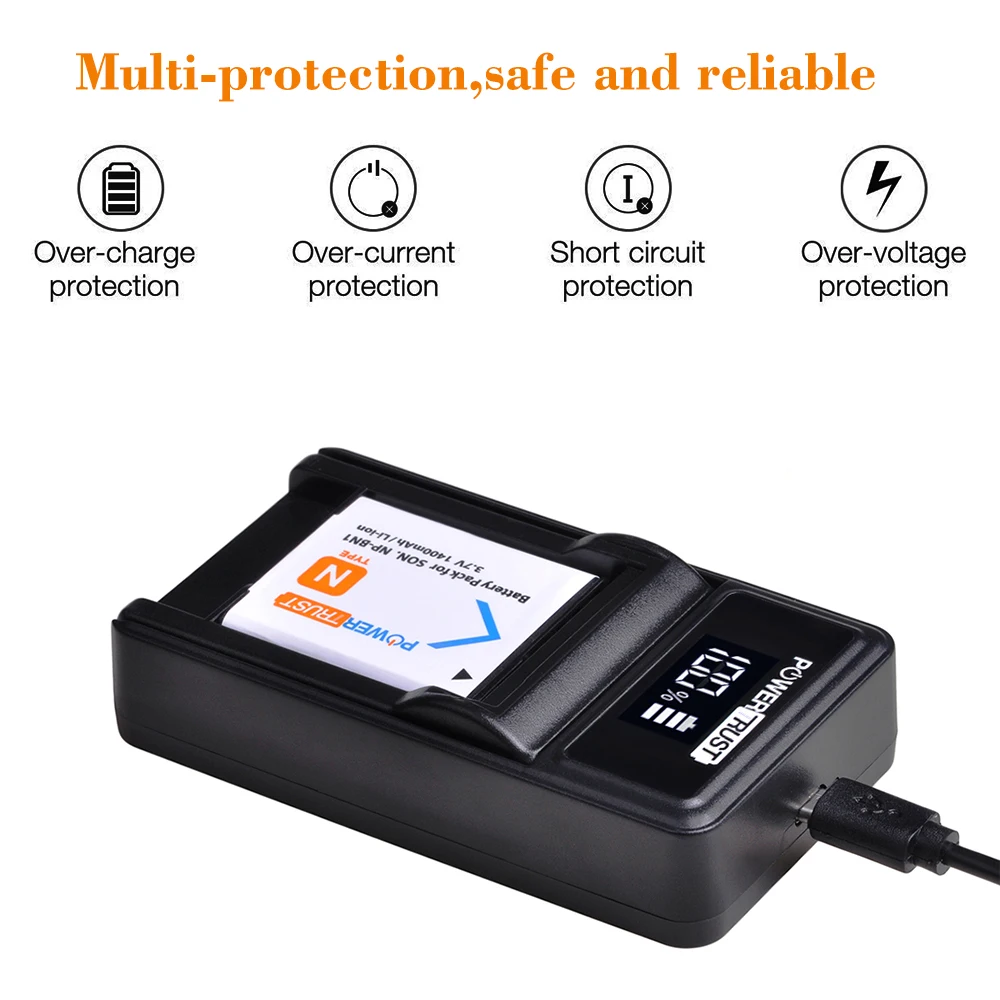 Newmowa NP-BN1 Batteria (confezione da 2) e Portable USB | FindTheDeal