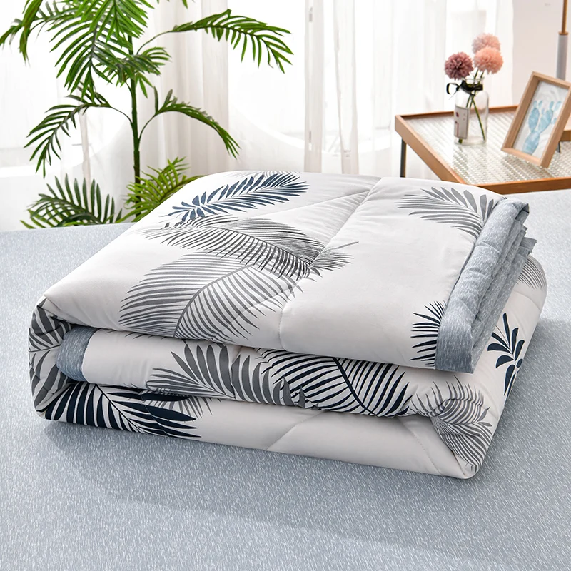 Fashion Skin-friendly Summer Cool Blanket Comfortable Lightweight Air Condition Comforter Machine Washable Quilt for Adults Kid 5