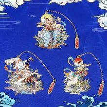 

Chinese Style Deer Metal Bookmarks Creative Color Fine Book Mark Gifts Students Reading Stationery School Office Kawaii Supplies