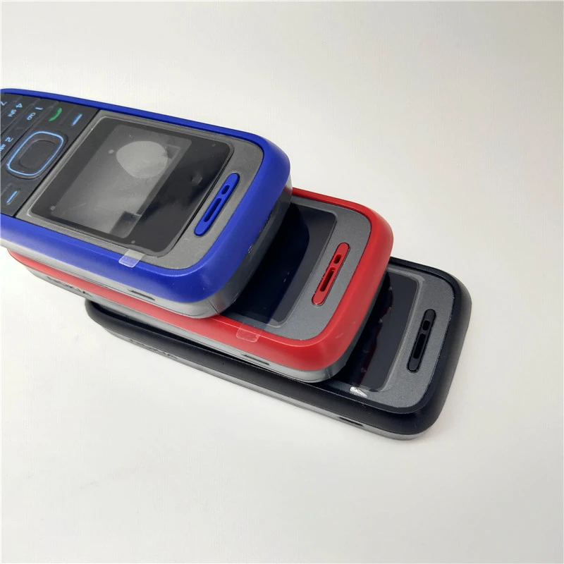 10 개/몫 Nokia 1200 1208 전체 완전한 휴대 전화 하우징 커버 케이스 영어 키패드에 대한 새로운 최고 품질의 커버