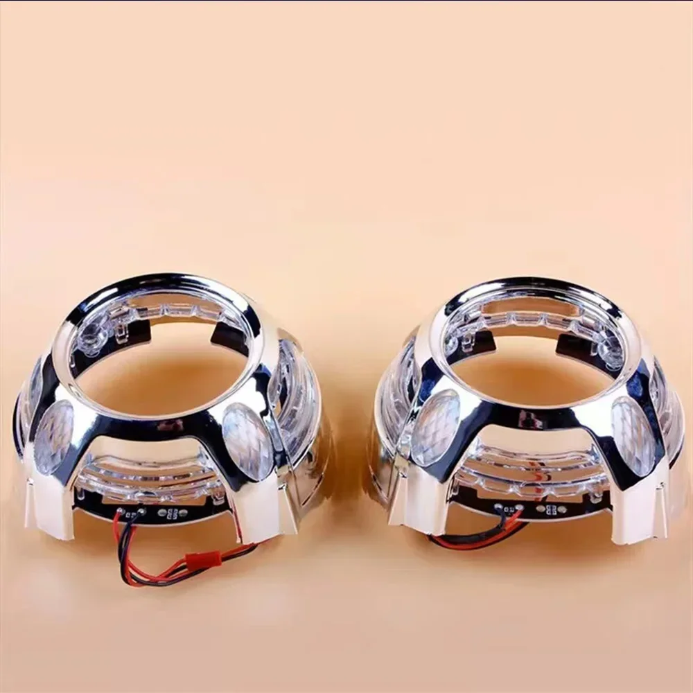 

Customize Your Headlights - Two-color Angel Eye Decorative Cover for Projector Lens