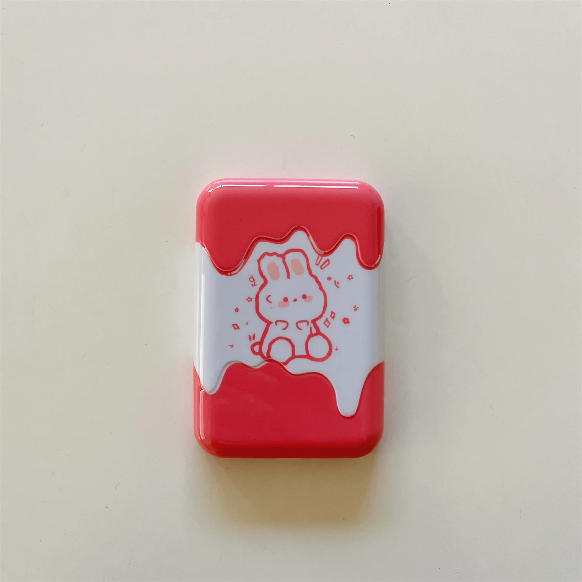 Pink Rabbit Pattern Case for iPhone External Battery