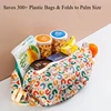 Eco Foldable Shopping Bag Waterproof Reusable Oxford Fabric Grocery Tote, Large Capacity Travel/Supermarket Durable Shoulder Bag 2