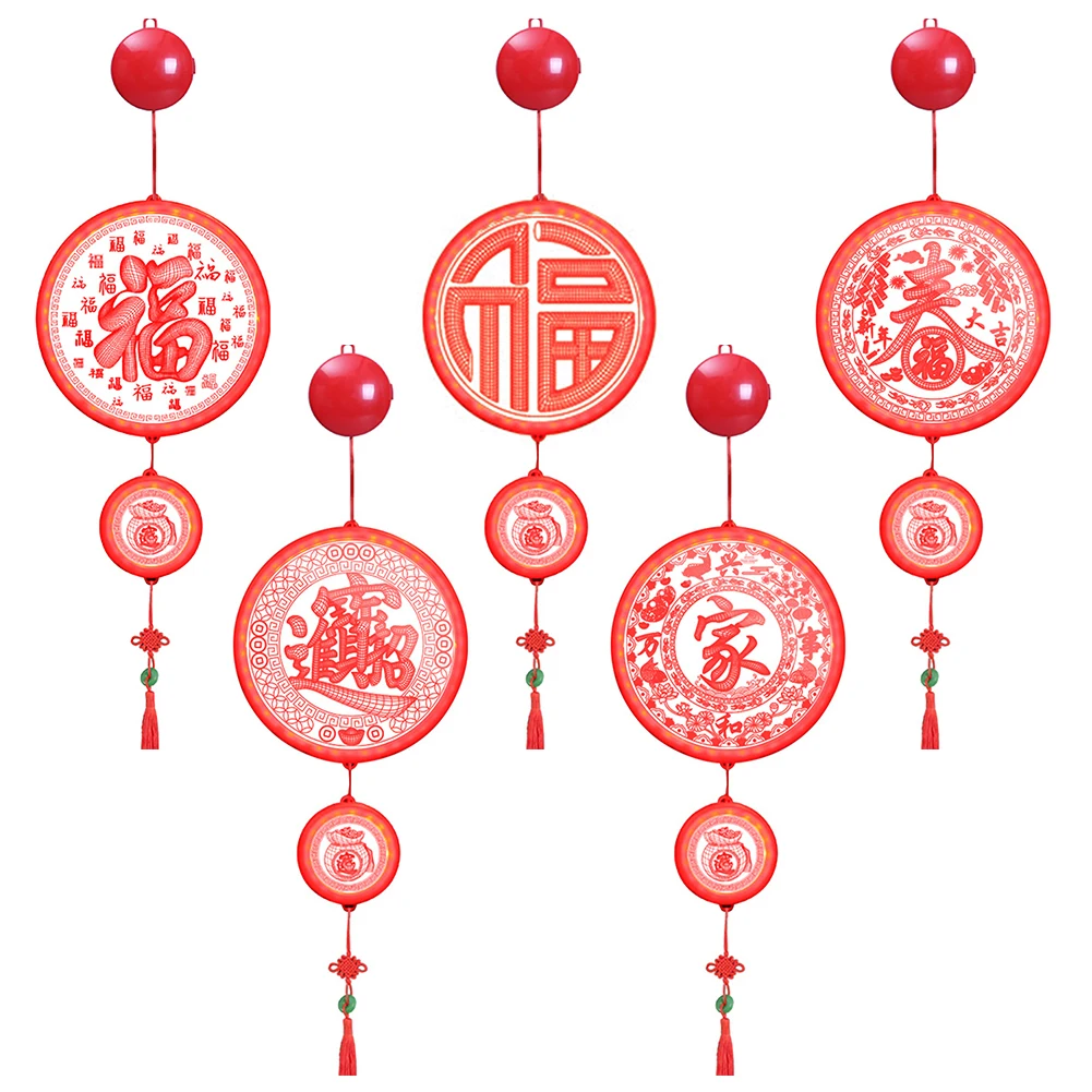 

2024 Chinese New Year Pendant For Living Room 3D Blessing Knot Dragon New Year's Blessing Colored Lantern Door Pendant Decoratio