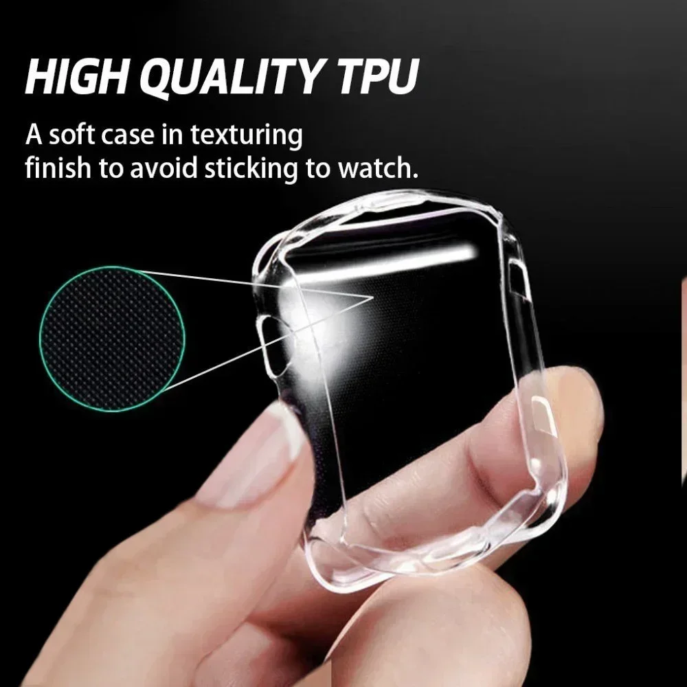 Premium Transparent TPU Screen Protector Cover for Smartwatches, Pack of 1-5