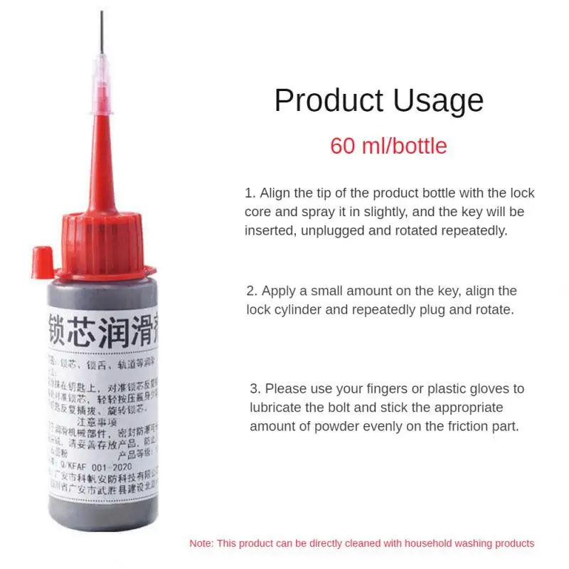 Long-term Use Graphite Lubricating Powder Moisture-proof Locksmith Tools Lock Cylinder Lubricant Padlock Lubrication Safe graphite powder lubricant graphite lubricant locksmith tools