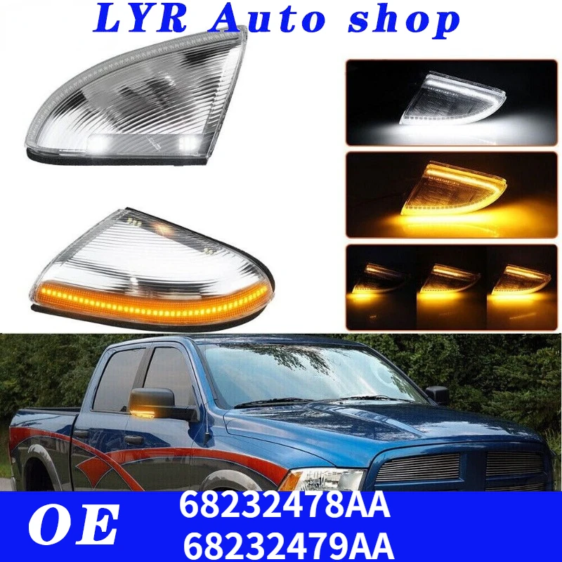 

High quality For Dodge Ram 14-18 Driver Side Front Left or Right Mirror Lower Turn Signal 68232478AA 68232479AA car Accessories