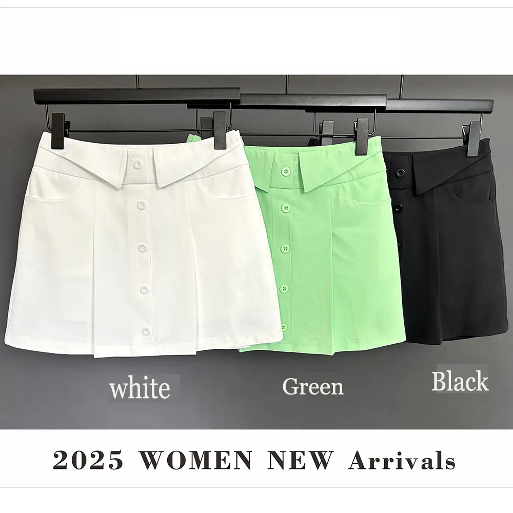 New women's golf short skirt summer outdoor half skirt pleated skirt, comfortable, quick drying, sporty,
