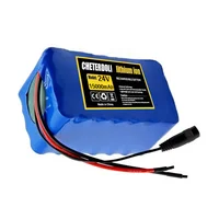 Batterie au lithium 24V 15Ah 18650 7S5P 20A BMS 29.4V pour scooter de mobilité pour fauteuil roulant, avec chargeur 2A. 3