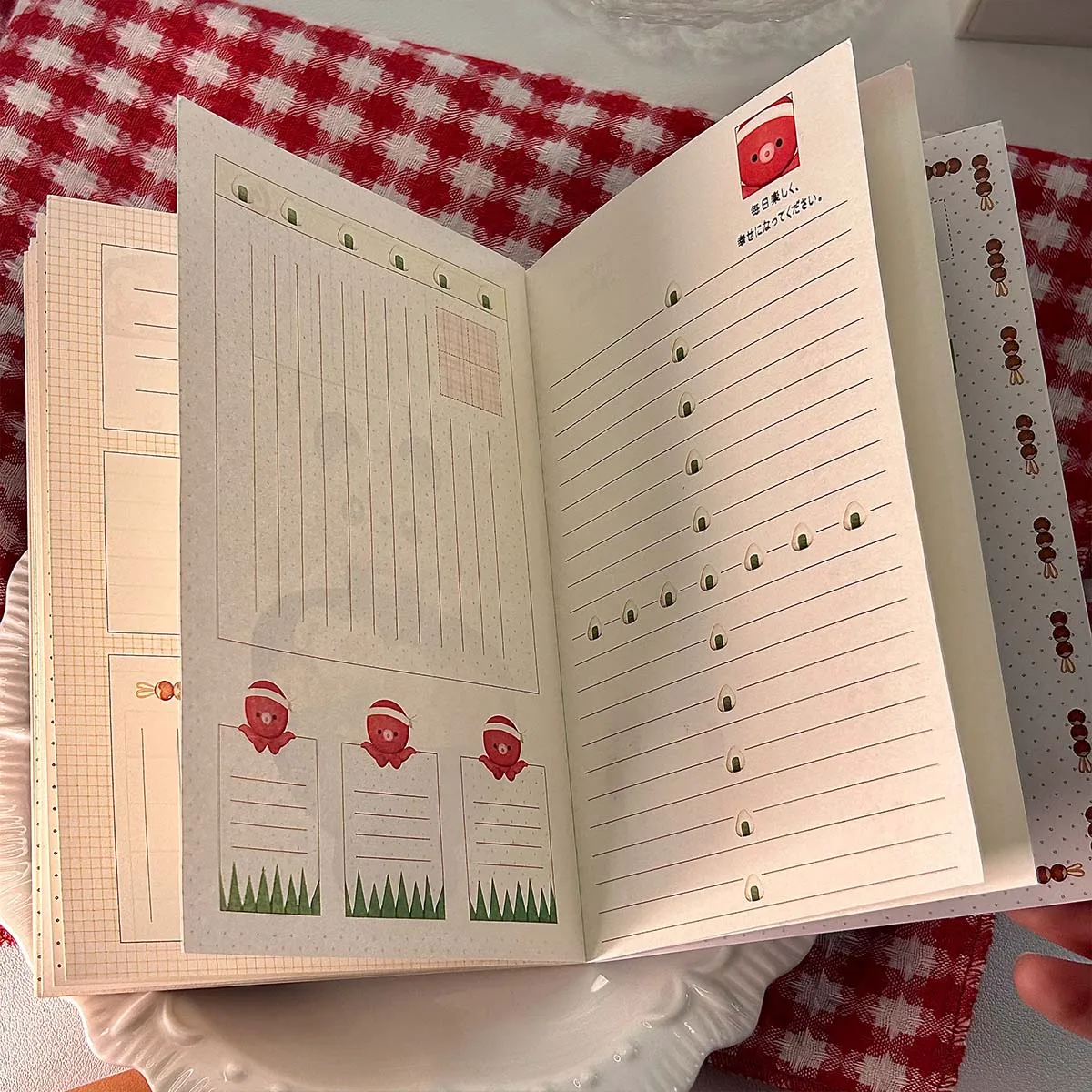 A6 Portable Journal Notebook Slim Japanese Vintage Diary Planner For Daily Use