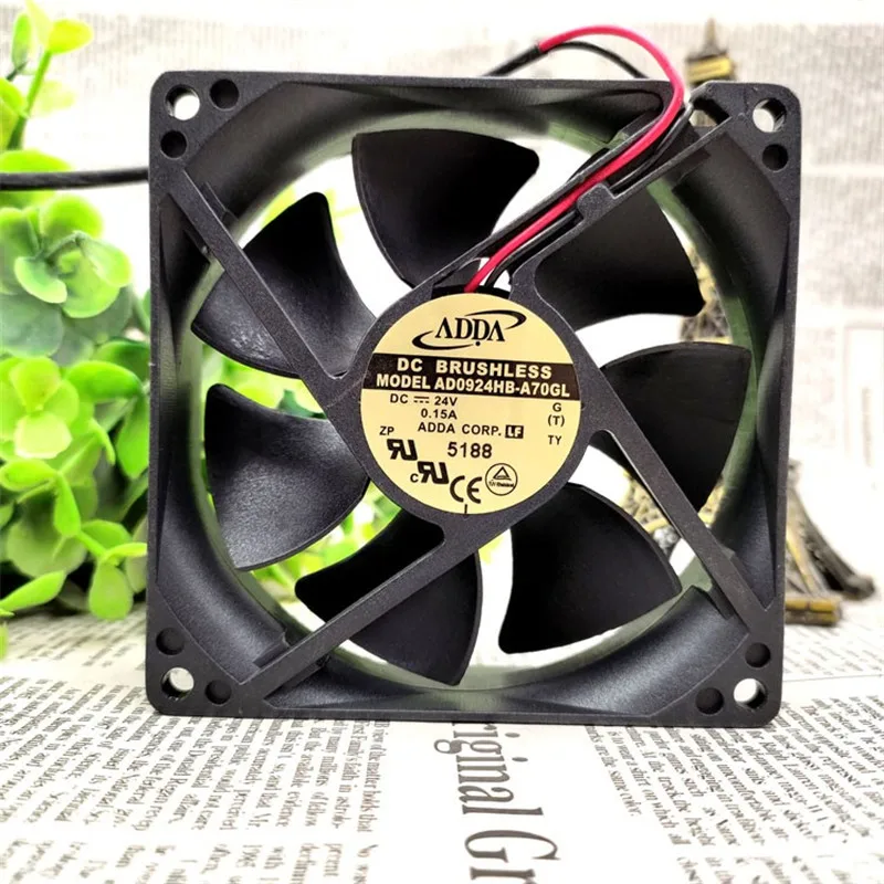 

Original AD0924HB-A70GL 24V 0.15A 9CM 90 * 90 * 25MM 2-wire frequency converter Cooling fan