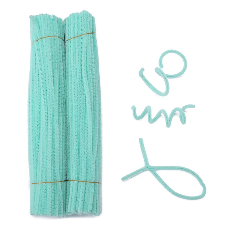 Chenille-Stiele, Staubreiniger, Macaron-Farbe, Kindergarten, Kinder, DIY, handgefertigte Materialien, Festival-Dekoration, Zubehör, 50/100 Stück – Detail 4
