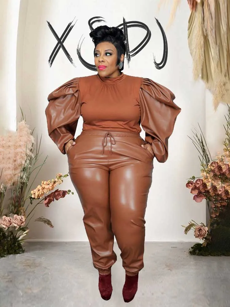 2 Pieces Set Ladies Fall and Winter Plus Size Women Clothing 2xl