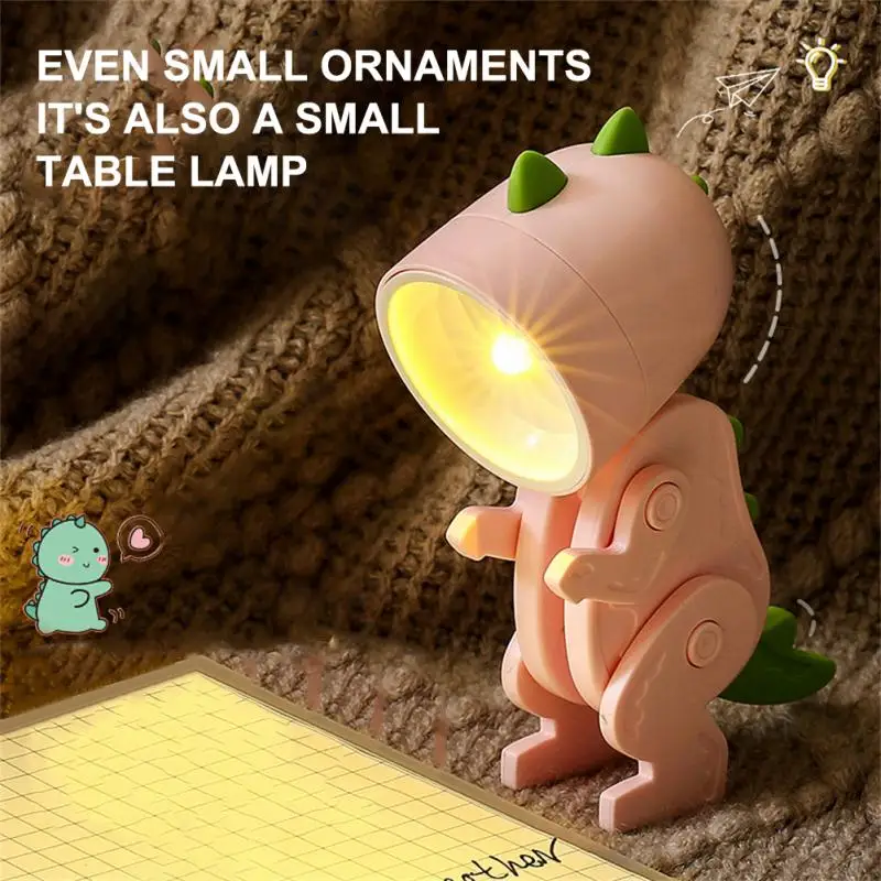 

LED Night Light Mini Cute Pet Light Folding Table Lamp Dinosaur Portable Night Light Birthday Gift Holiday Gift Decoration Home