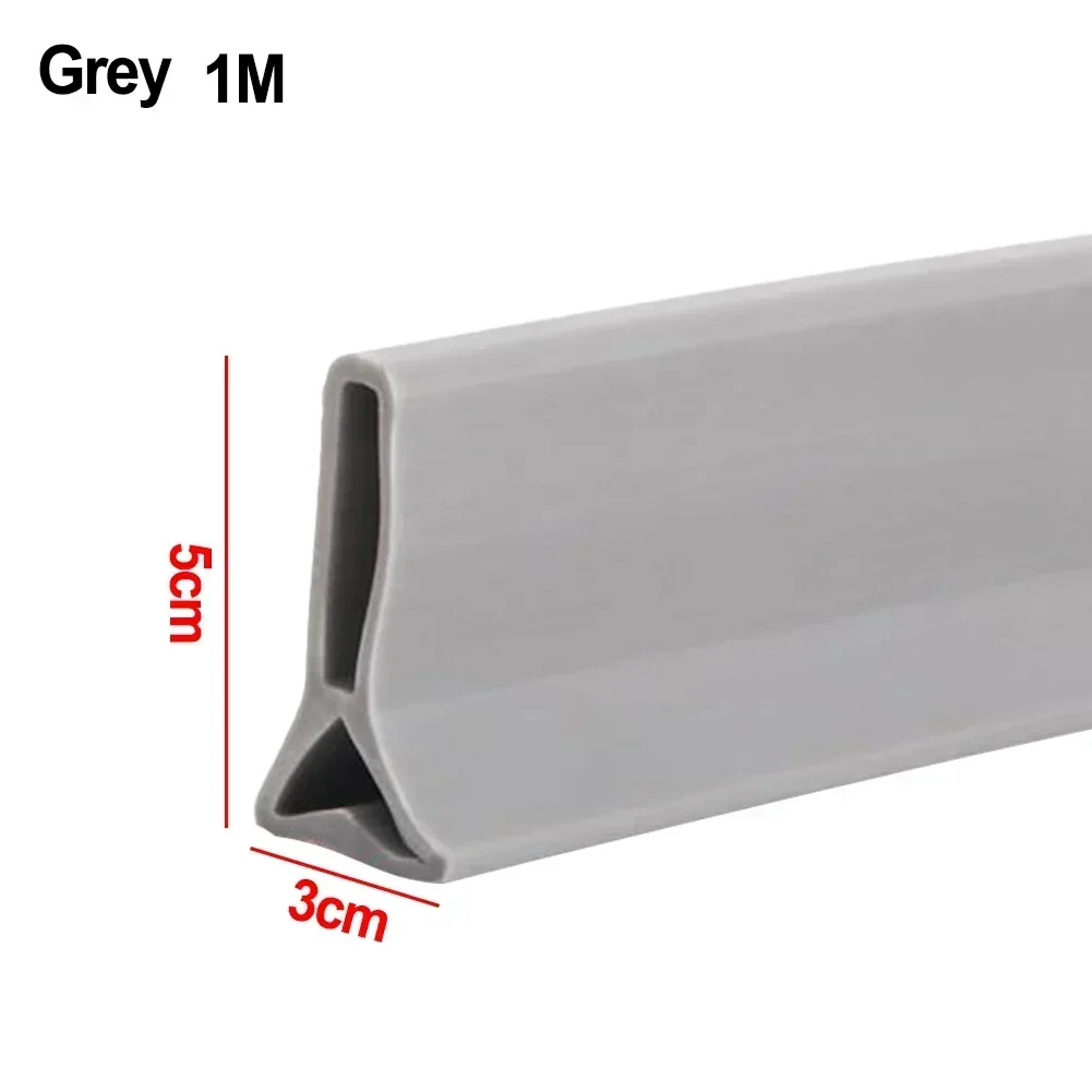 Stopper Water Barrier 5cm Height Accessories Bathroom Kitchens Silicone Transparent/Grey/black/white plug stopper