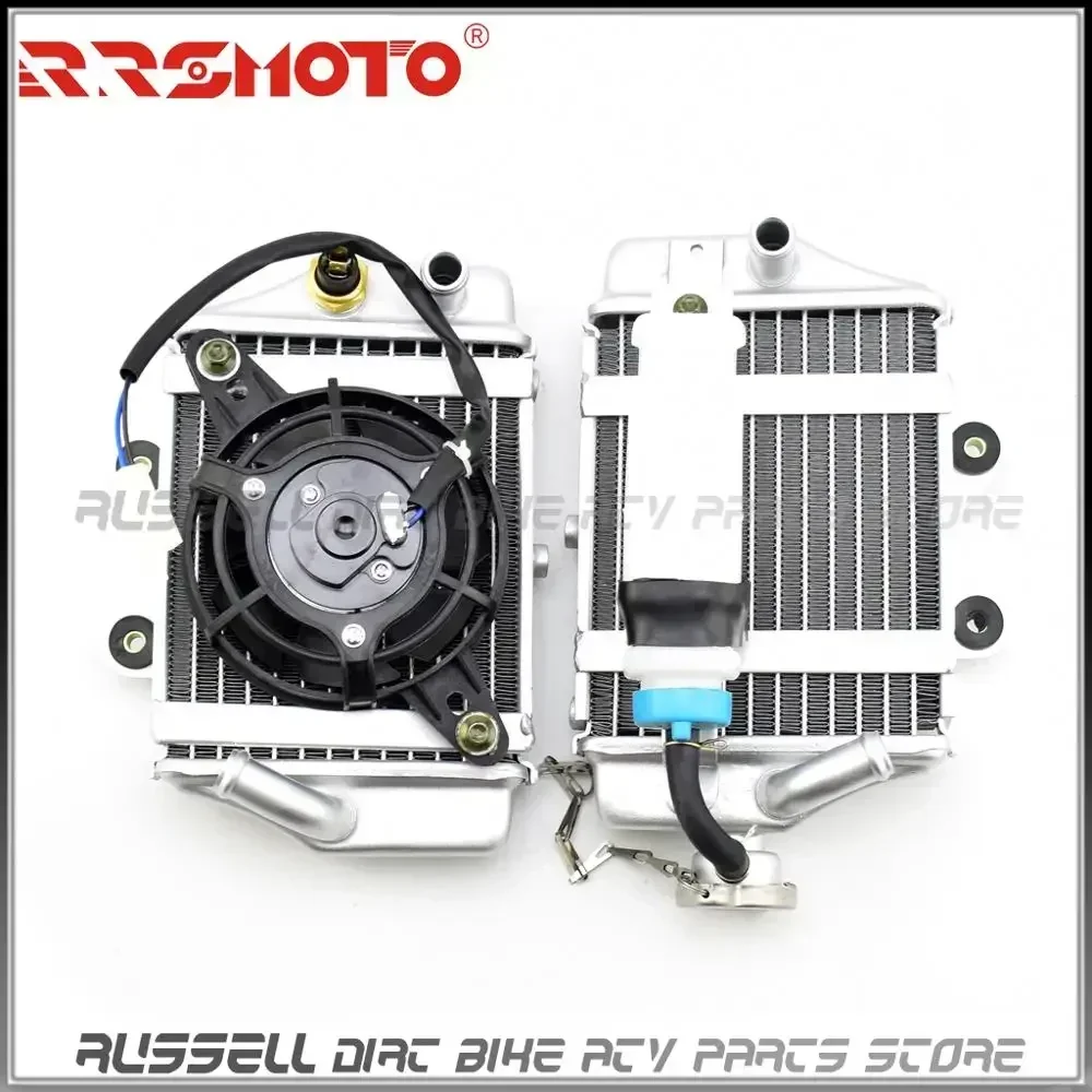 Water Tank Radiator for Xmotos, Apollo, Motorcycle, SHINERAY, Zongshen, Loncin, Lifan, 150cc, 200cc, 250cc, Quad ATV