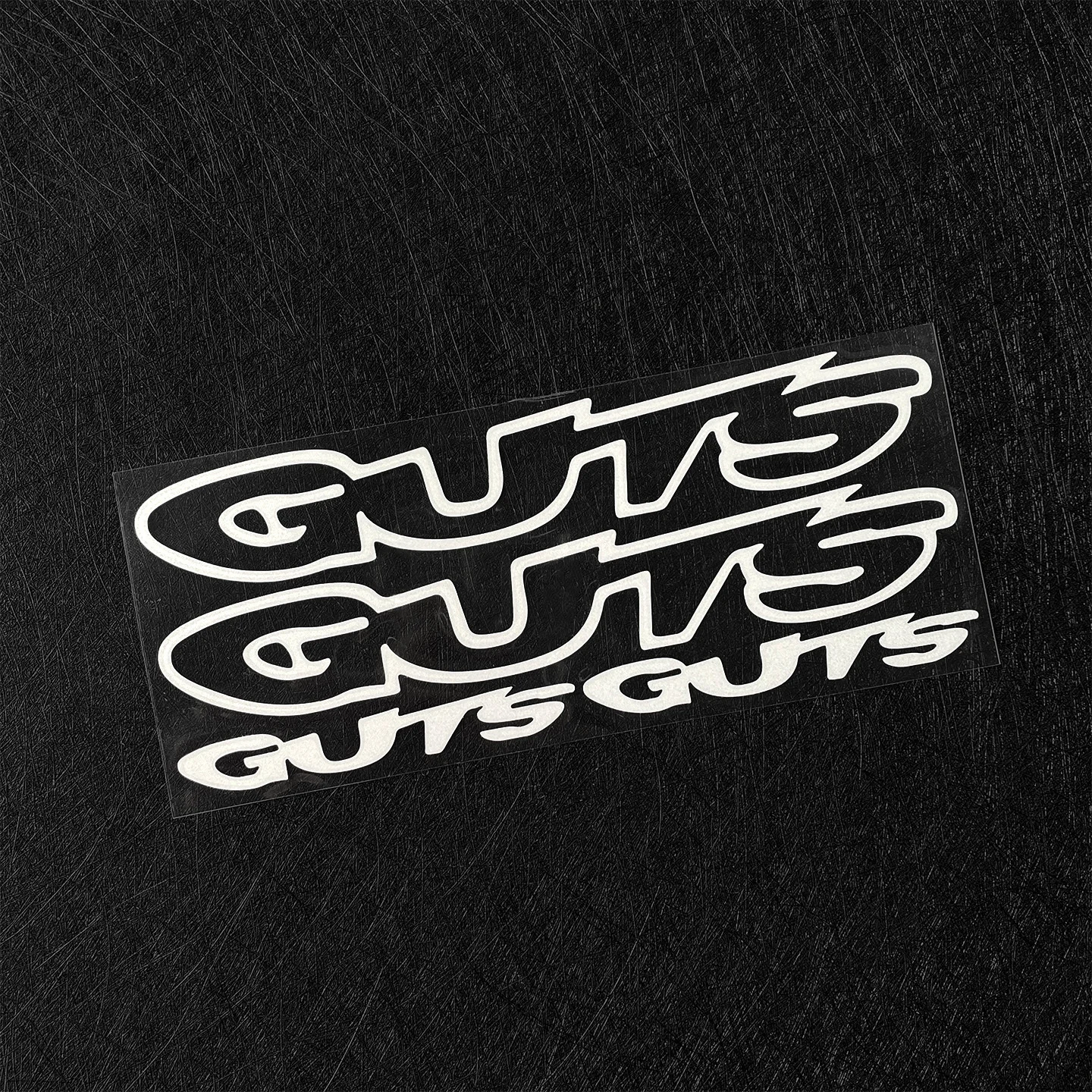 반사형 GUTS 고딕 그래피티 방수 스크래치 방지 비닐 스티커 (자동차, 오토바이, 트럭용)