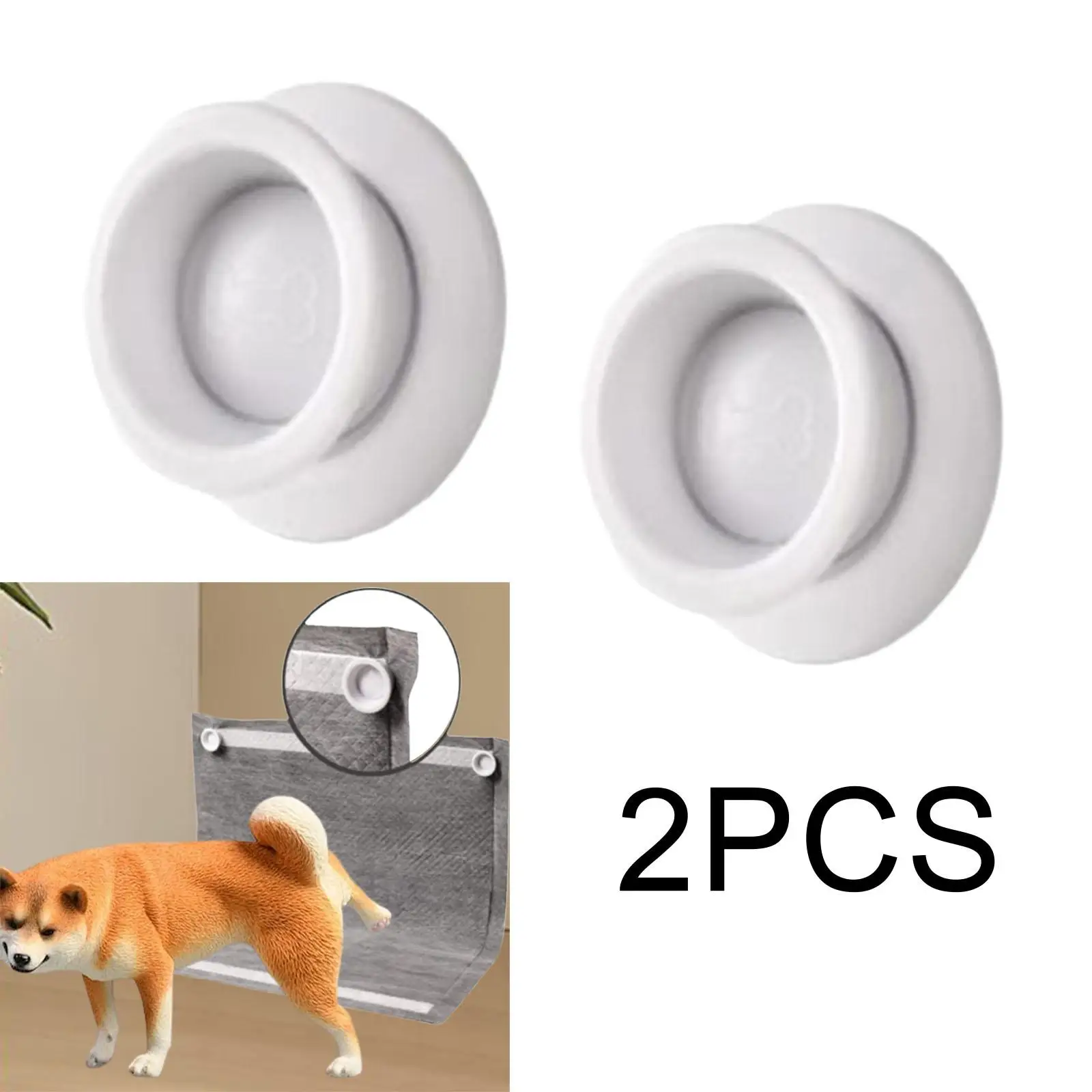 2 Pieces Pee Pad Holder for Dogs Strong Stick Dog Training Fixed Buckle 2 Pieces Pee Pad Holder for Dogs Strong Stick Dog Training Fixed Buckle