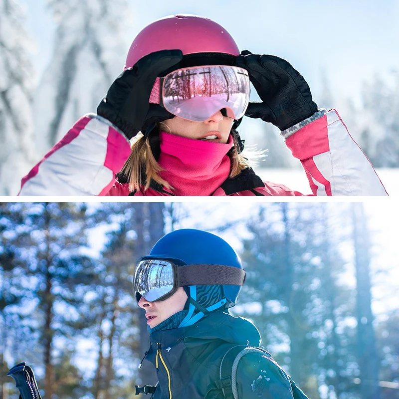 Winter New Ski Goggles Men Women Double Layers Anti-Fog Big Ski UV400 Glasses Protection Skiing Snow Snowboard Goggles