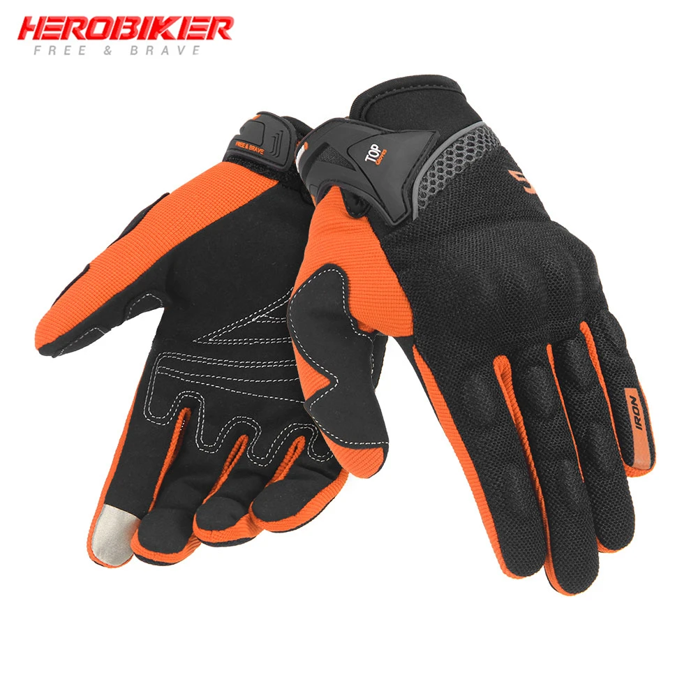 New Motorcycle Gloves Breathable Moto Full Finger Glove With Protection Riding Racing Accessories Moisture Wicking for 4 Seasons motorcycle glasses with foam