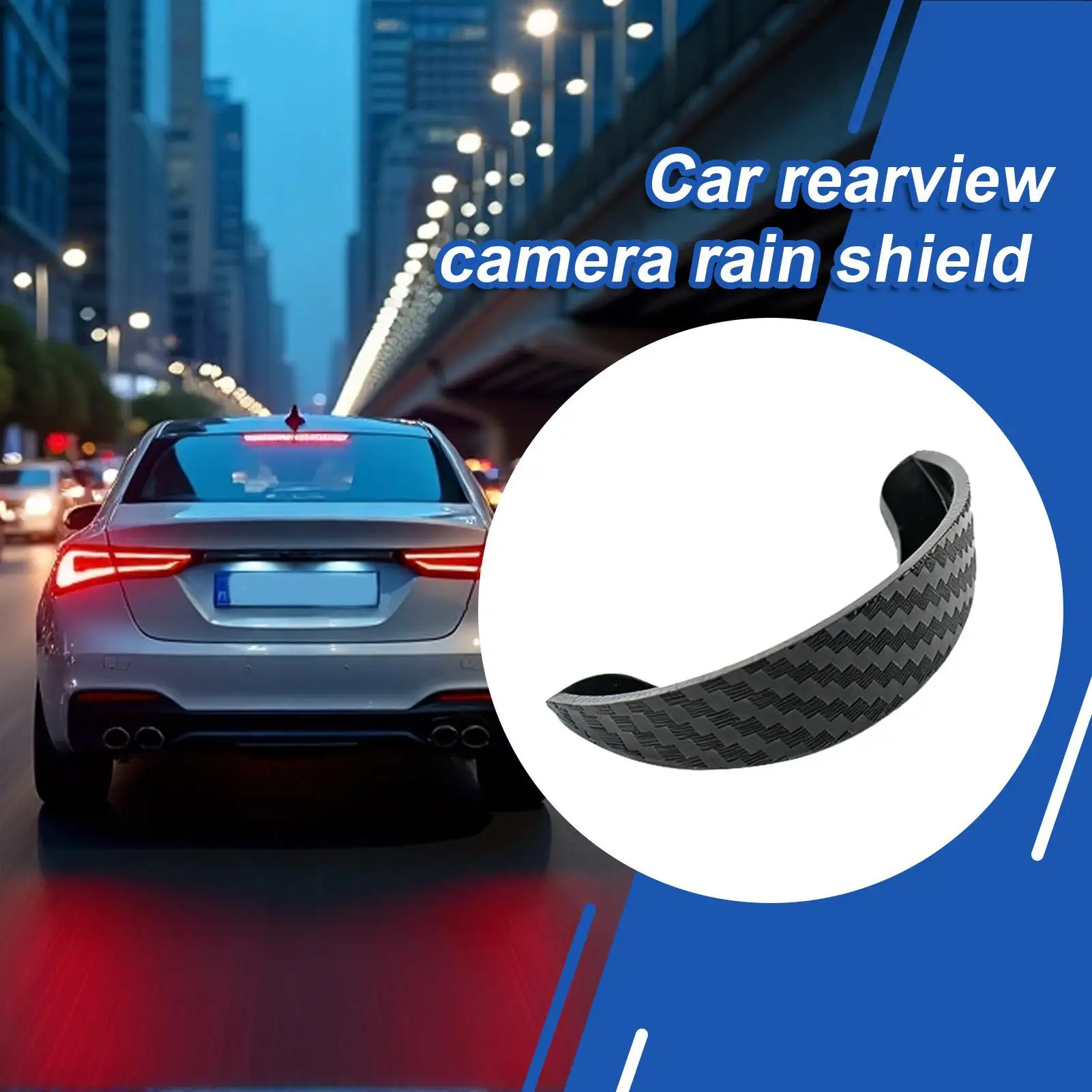 Universal Self-Adhesive Car Camera Rain Guard & Lens Cover