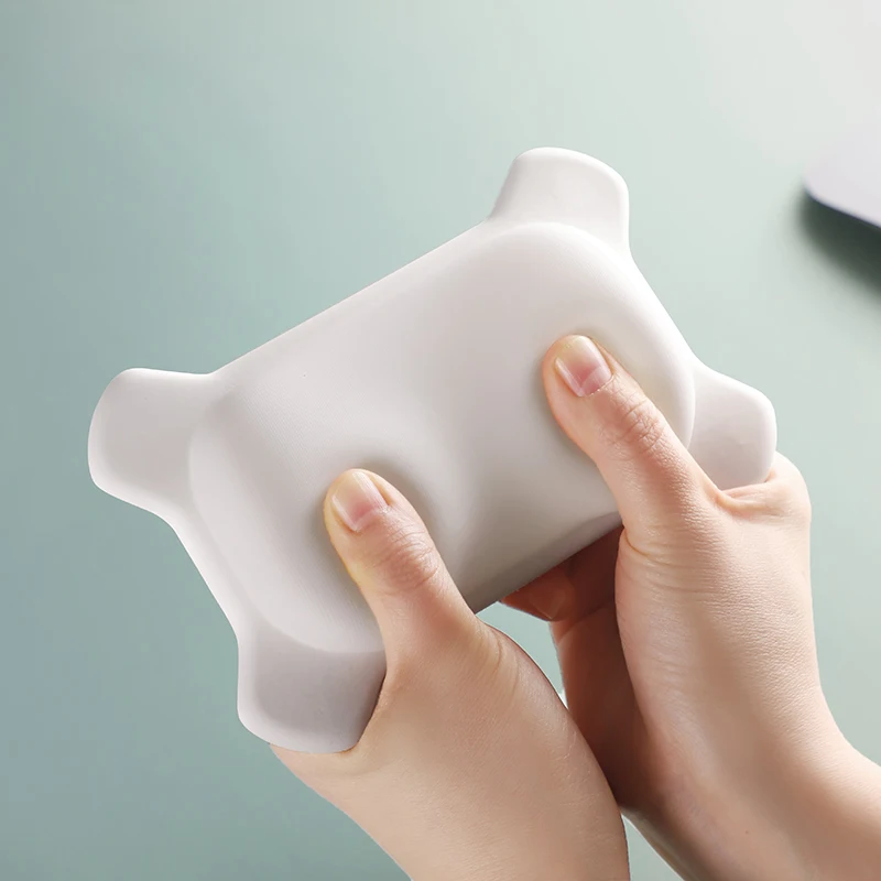 Keyboard and Mouse Wrist Rest Ergonomic Cute Silicone Non-Slip Wrist Pad for Computer Gaming Laptop Home Office