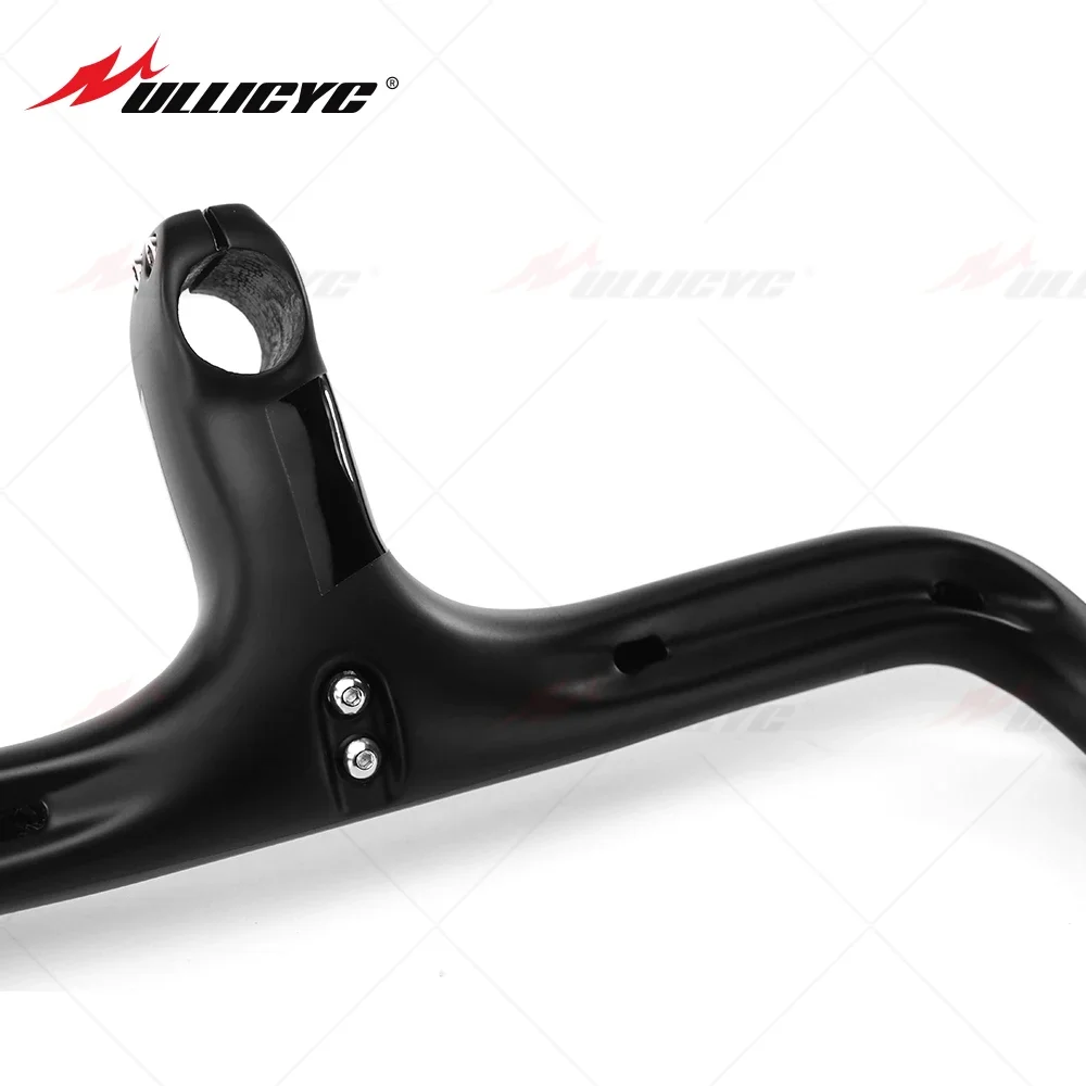 RPANTABottles-Guidon intégré en carbone pour vélo de route, avec tige de 28.6mm/31.8mm, 360/380/400/420mm  18