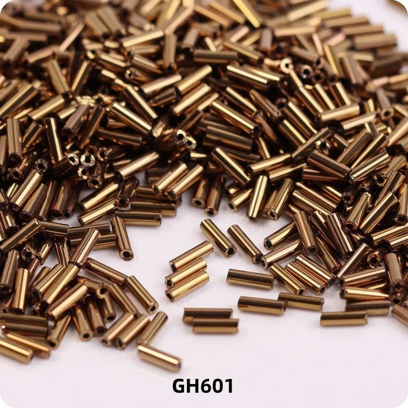 Colorful Glass Straight Tube Beads