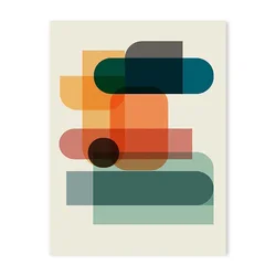 Vibrant Abstract Geometric Canvas Art for Contemporary Living Room Decor (02)