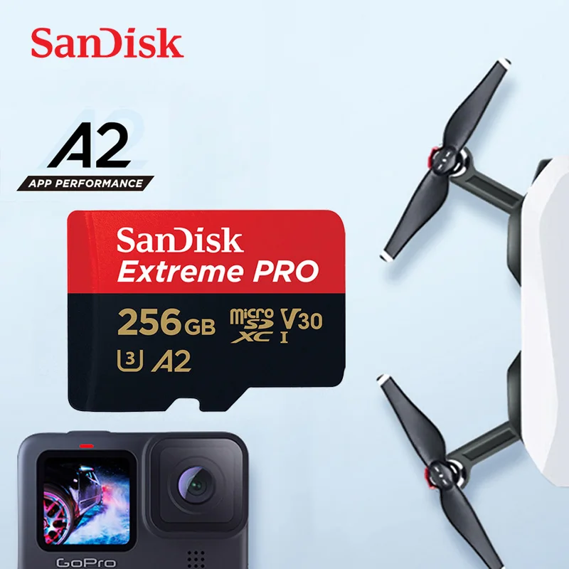 SanDisk Extreme® 256GB MicroSDXC™ - Memory Card for Cameras