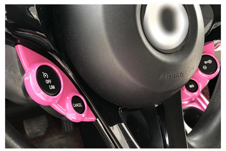 Lenkrad Taste Abdeckung Dekoration Rahmen Für Mercedes Smart 453 Fortow Forfour Zubehör Auto Modifikation Liefert – Detail 12