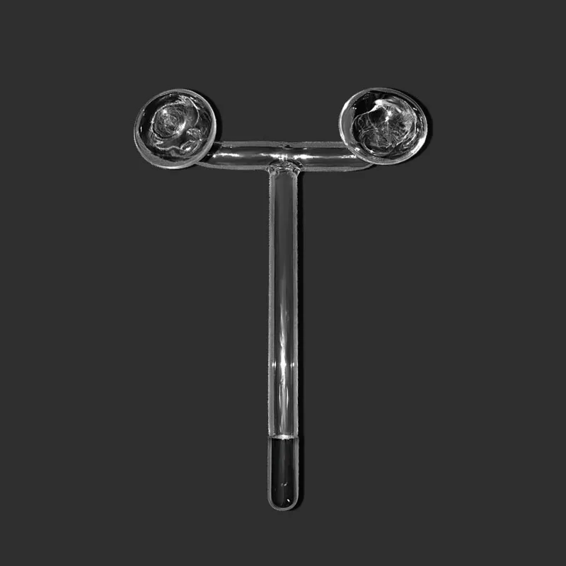 High Frequency Electrotherapy Wand Double Mushroom Electrodes Glass Electrode HF Replace Tube Neon Argon Skin Care Tool