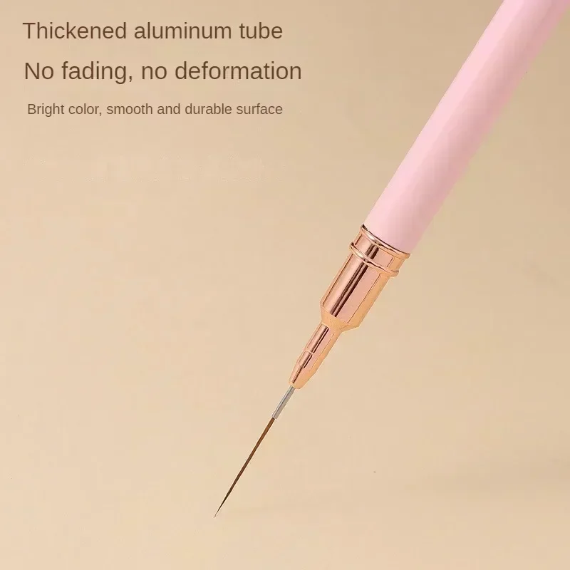 Nail Art Pens Nail Art Brushes Nail Brushes Nail Art Tools Gel Nail Tools 7/9/11/15/25MM/1pc Nail Liner Brush Set Handle Drawing Lines Stripe Painting Flower Pen Manicure