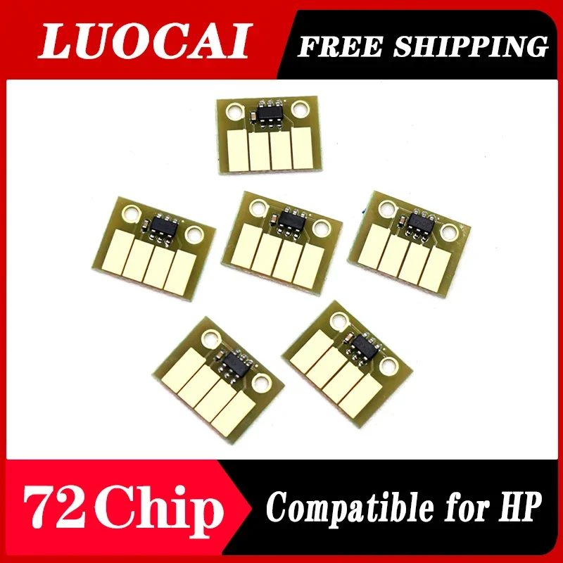 

6 шт./набор, чипы для принтеров HP Designjet T610 T620 T770 T790 T1100 T1120 T1200 T1300 T2300