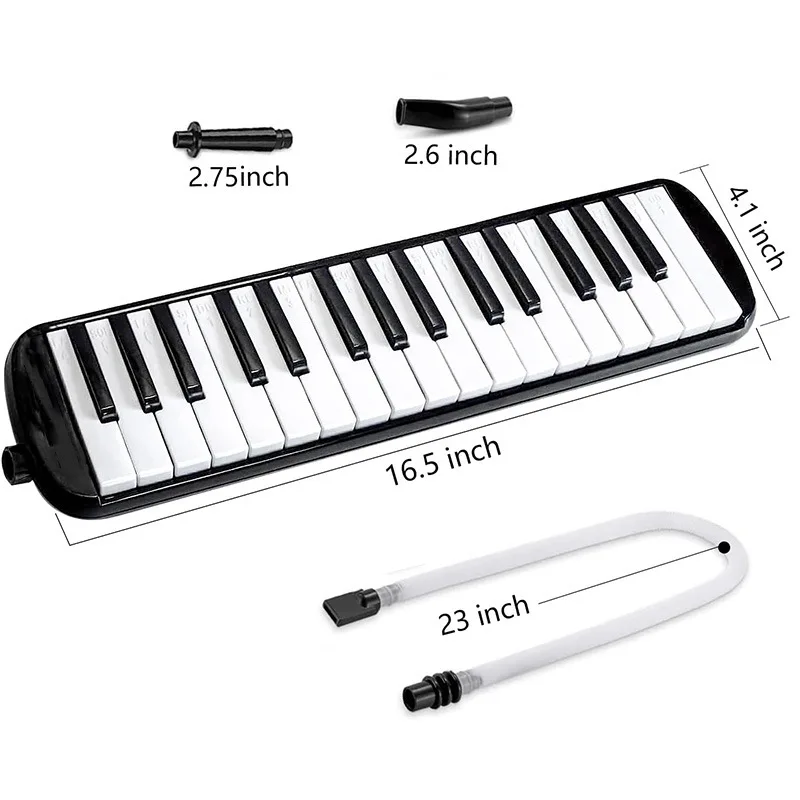 Portable 32-Key Melodica with Carrying Bag and Mouthpiece