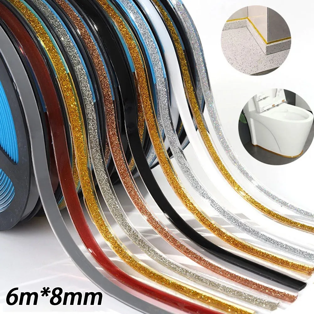 6 Meters/roll Ceramic Tile Mildewproof Gap Tape Decorative Self-DIY Adhesive Window Slit Kitchen Gas Stove Sink Floor Edges |