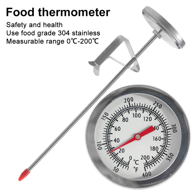 Stainless Steel Fryer, Kitchen Thermometer, Oil Thermometer, Oil