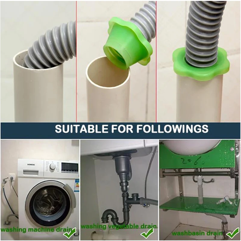 Sewer Pipe Silicone seal plug Insect Proof Anti-odor Sealing Cover Pipeline Deodorant floor drain Plug Washing Machine Connector