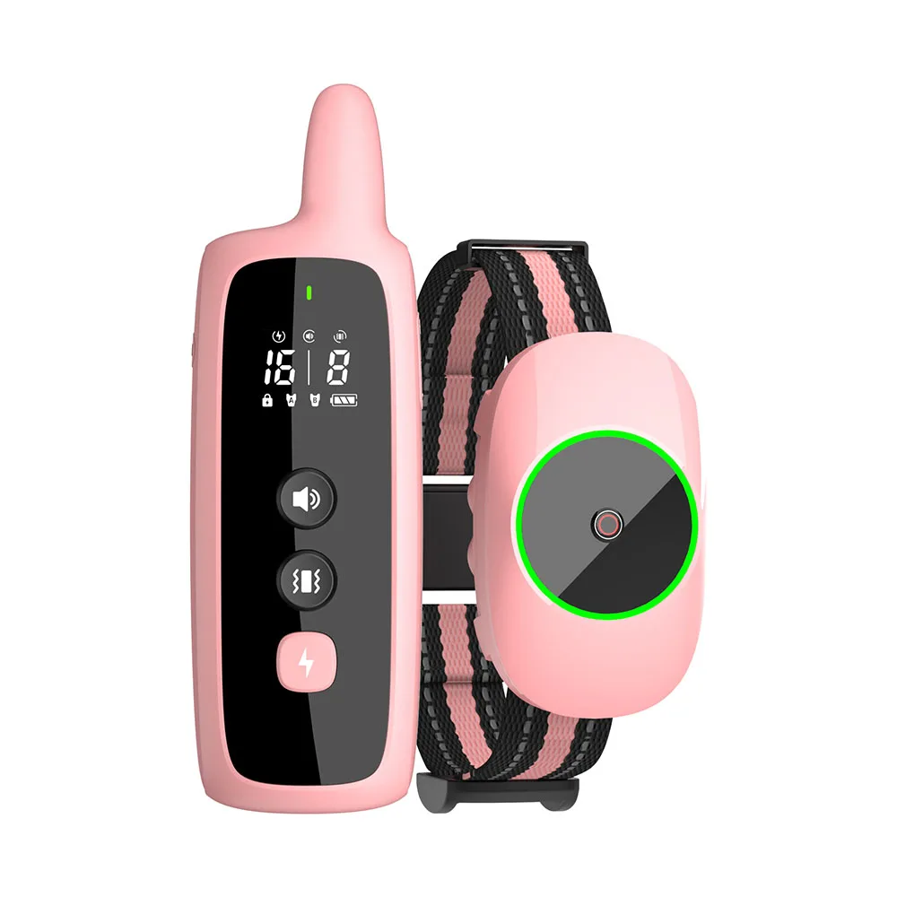 New Color Screen Pet Collar Anti-Barking Dog Training Device Dog Supplies Training Device Electric Shock Barking