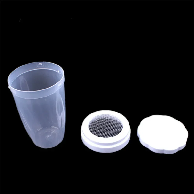 Household Plastic Powder Chocolate Shaker Icing Sugar Powder Flour Cocoa DIY Coffee Sifter Shaker Cover Bakeware