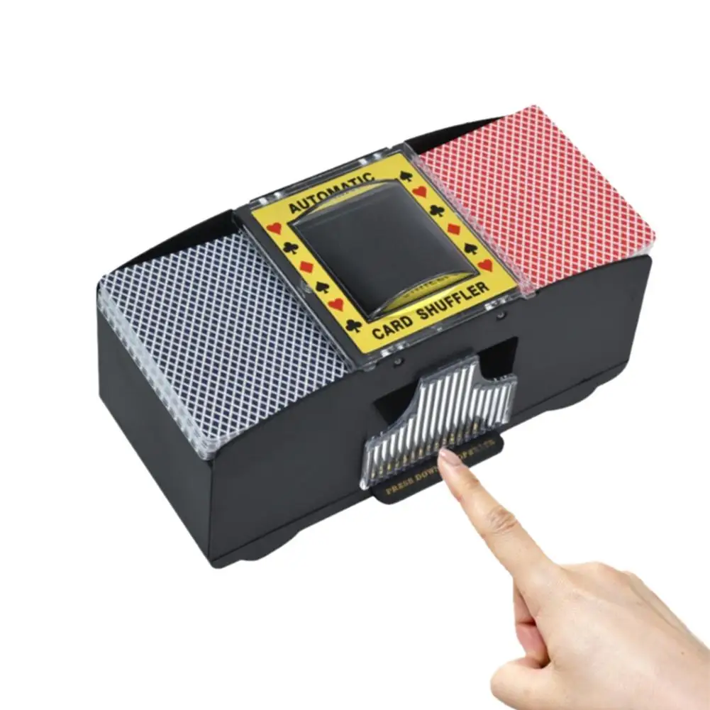 Automatic Card Shuffling Machine 1/2 Decks Electric Poker Card Shuffler USB Battery-Operated Shuffler For Games Home Party