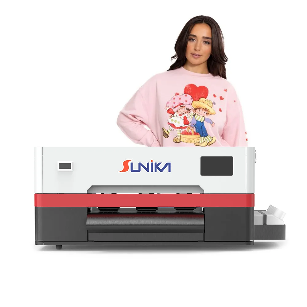 SUNIKA New Full-Automatic Roll-to-Roll DTF Printer Pigment Ink A3 Desktop Small Business XP600 F1080