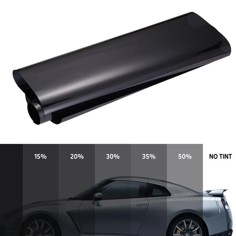 

50cm × Car Van Window Tint Film 35% Transmittance Universal Fit for Privacy & Sun Glare Heat Reduction (Black)