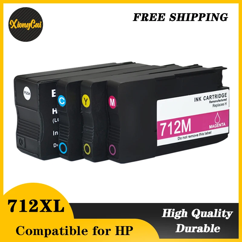 Compatível para hp 712 712 Cartucho de Tinta Compatível para Hp712 para hp Designjet T210 T230 T250 T650 T630 Impressora